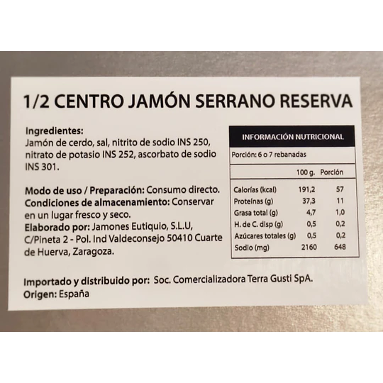 Jamòn Serrano Reserva - Artesanal