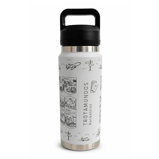 Botella Trotamundos 800 ml Blanca 