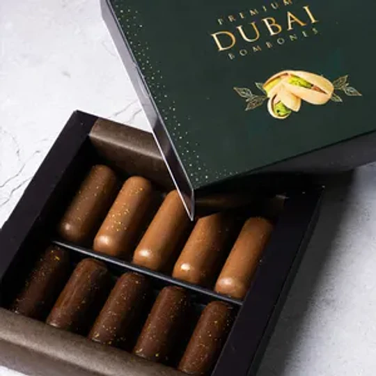 CAJA 10 BOMBONES DUBAI