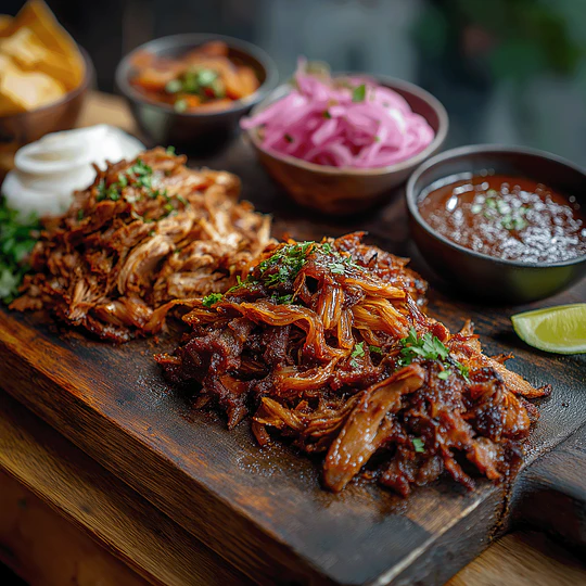Pulled pork caramelizado desmechado