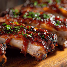 Costillitas BBQ, asadas y ahumadas