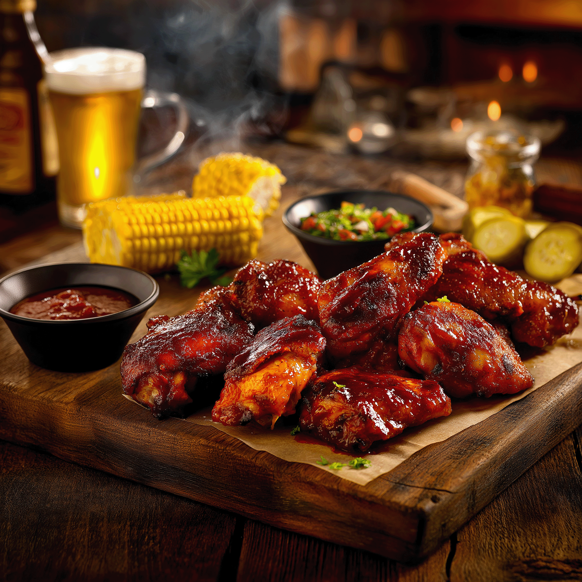 Alitas Ahumadas BBQ (Chicken Wings)