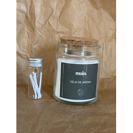 Frasco vela arena 90 grs transparente