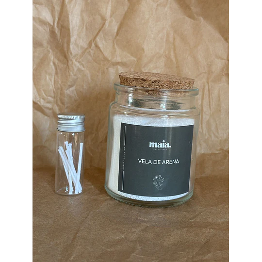 Frasco vela arena 90 grs transparente