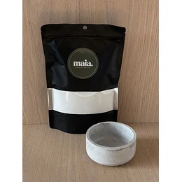 Pack Fuente Nido + Vela de Arena 300 g Blanca