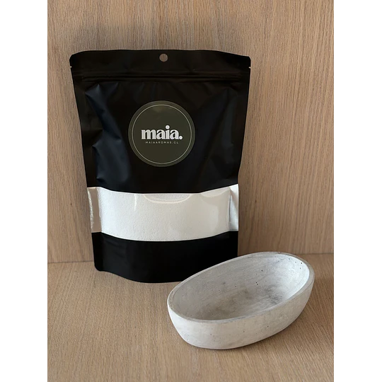 Pack Fuente Luna + Vela de Arena 300 g Blanca