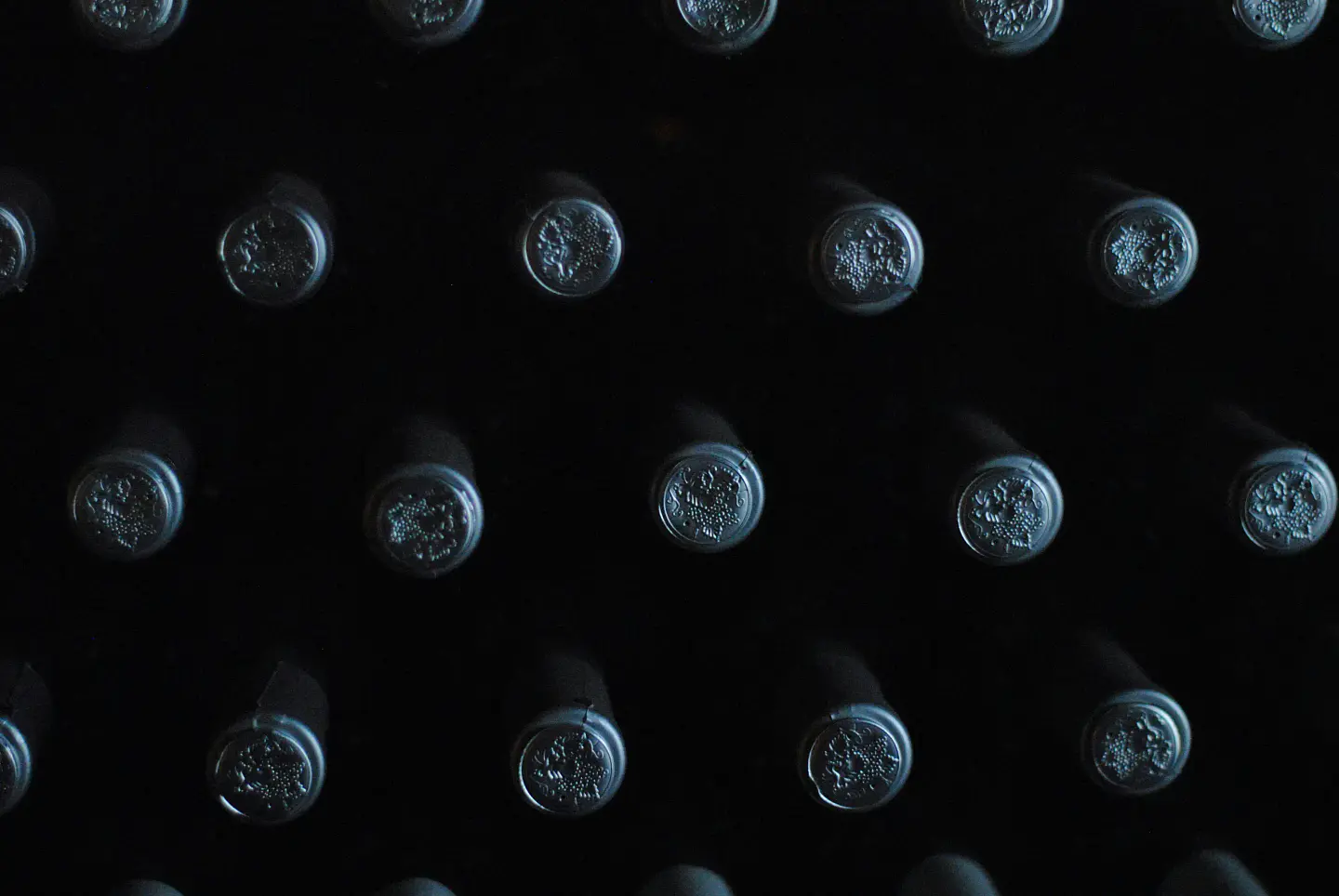 Hundreds of bottles waiting