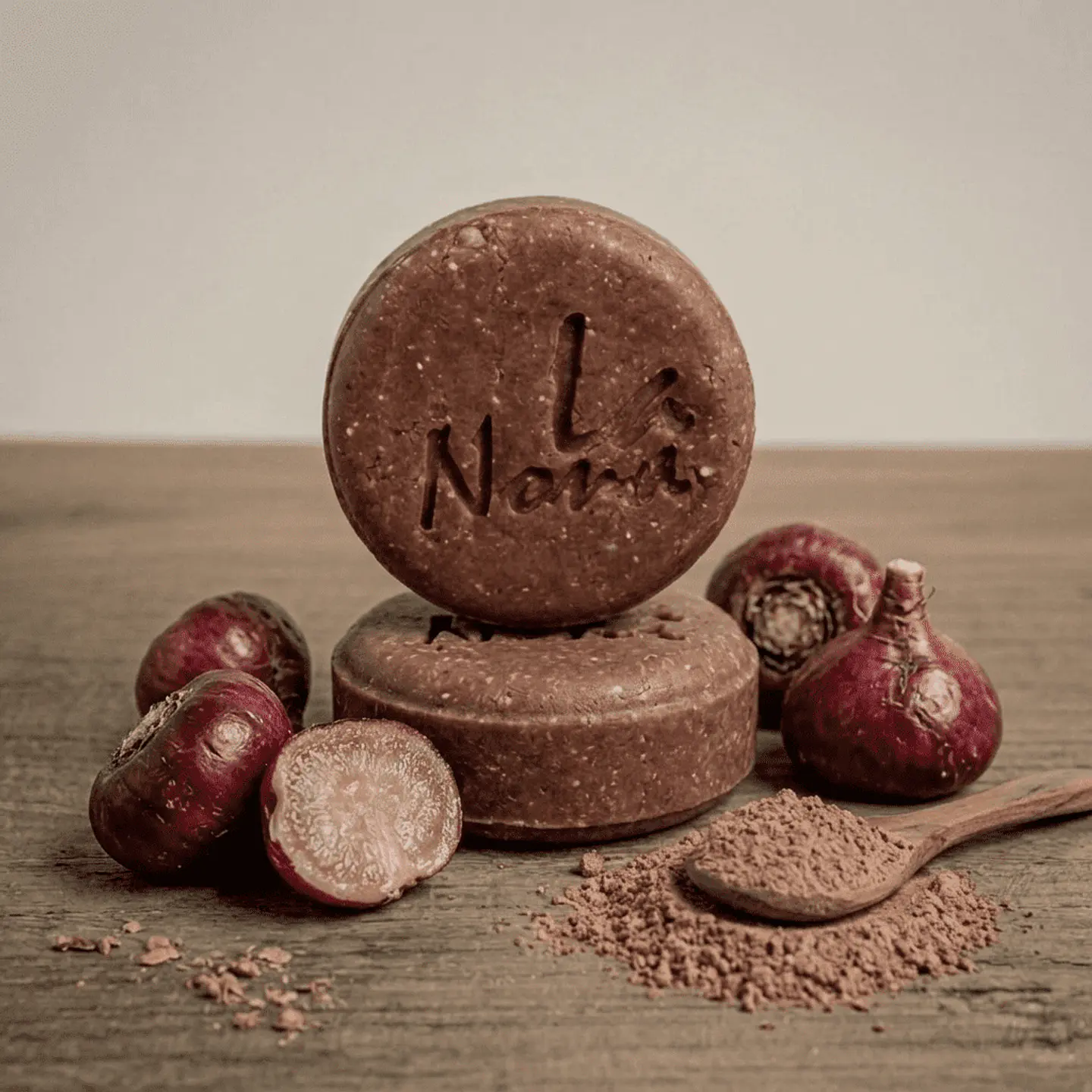 Champú sólido de Maca roja 1