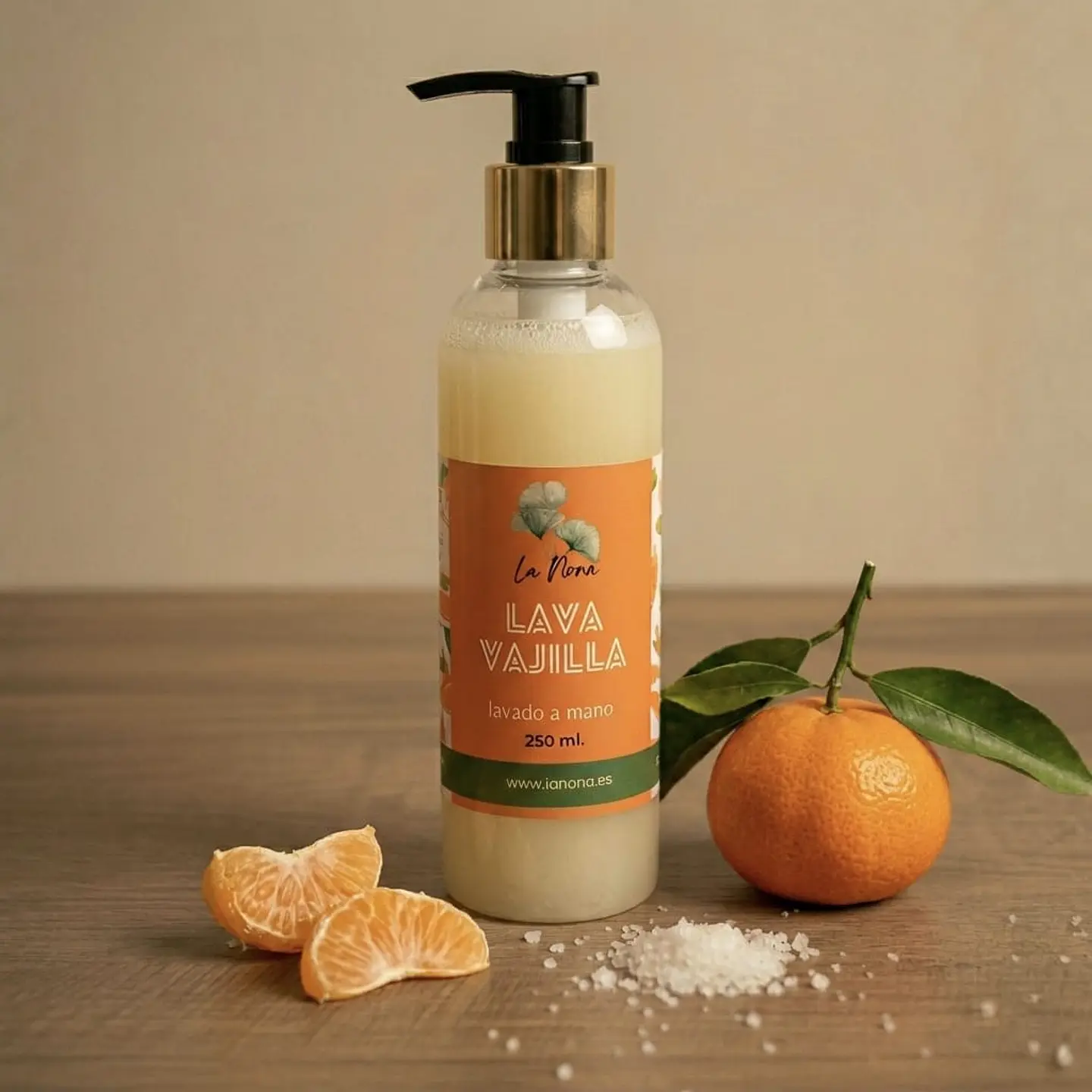 Jabón líquido Lavavajilla de Mandarina 1
