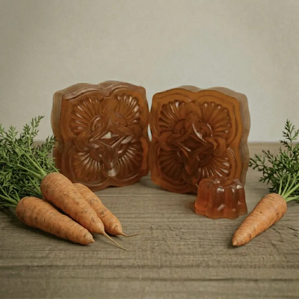 Jabón de glicerina con Zanahoria 1
