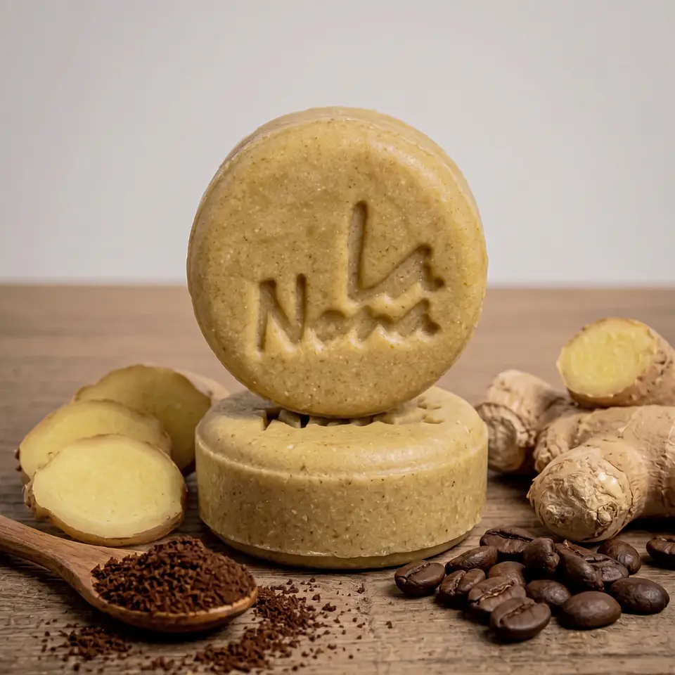 Champú sólido de Jengibre y Cafeína 1