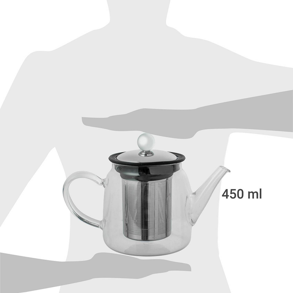 Tetera vidrio 450ml  4