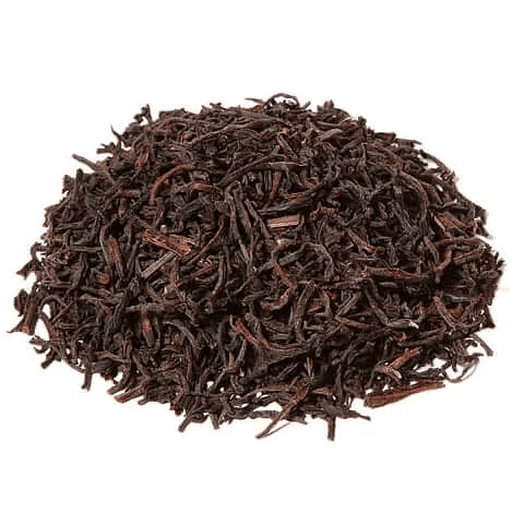Té negro en hoja