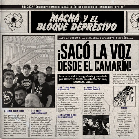 Macha y el Bloque Depresivo - Lado A: Sacó la voz desde el camarin 
