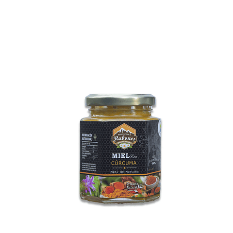 Mieles gourmet con super alimento de Cúrcuma 220 g