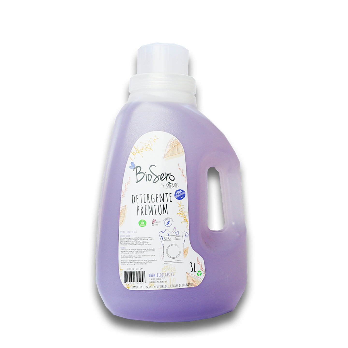 Detergente de Ropa Liquido Premium Biosens 3LT 1