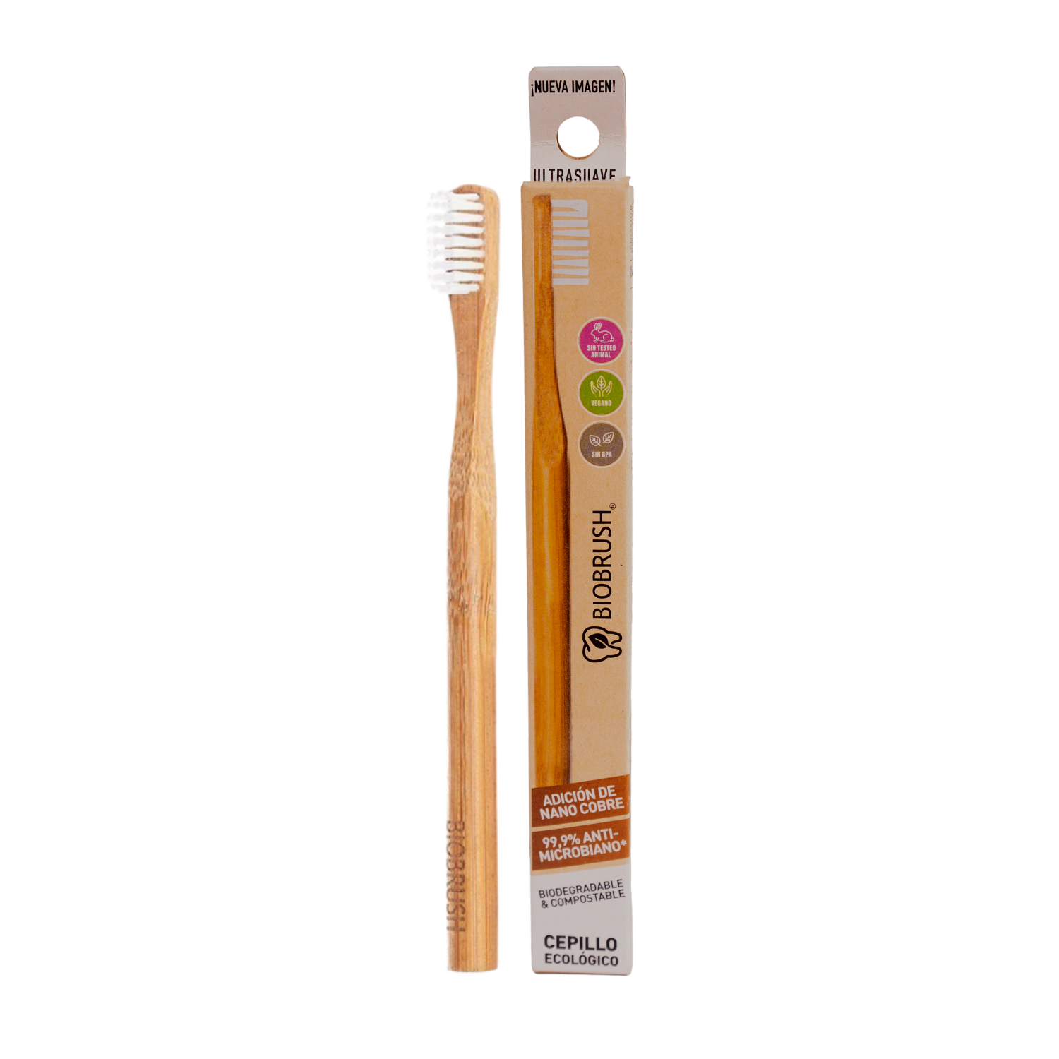 Cepillo Ultrasuave Blanco Biobrush