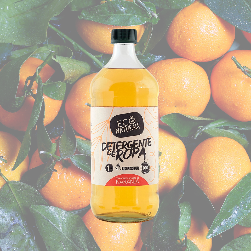 Detergente liquido de Ropa concentrado Naranja 1 Litro 2