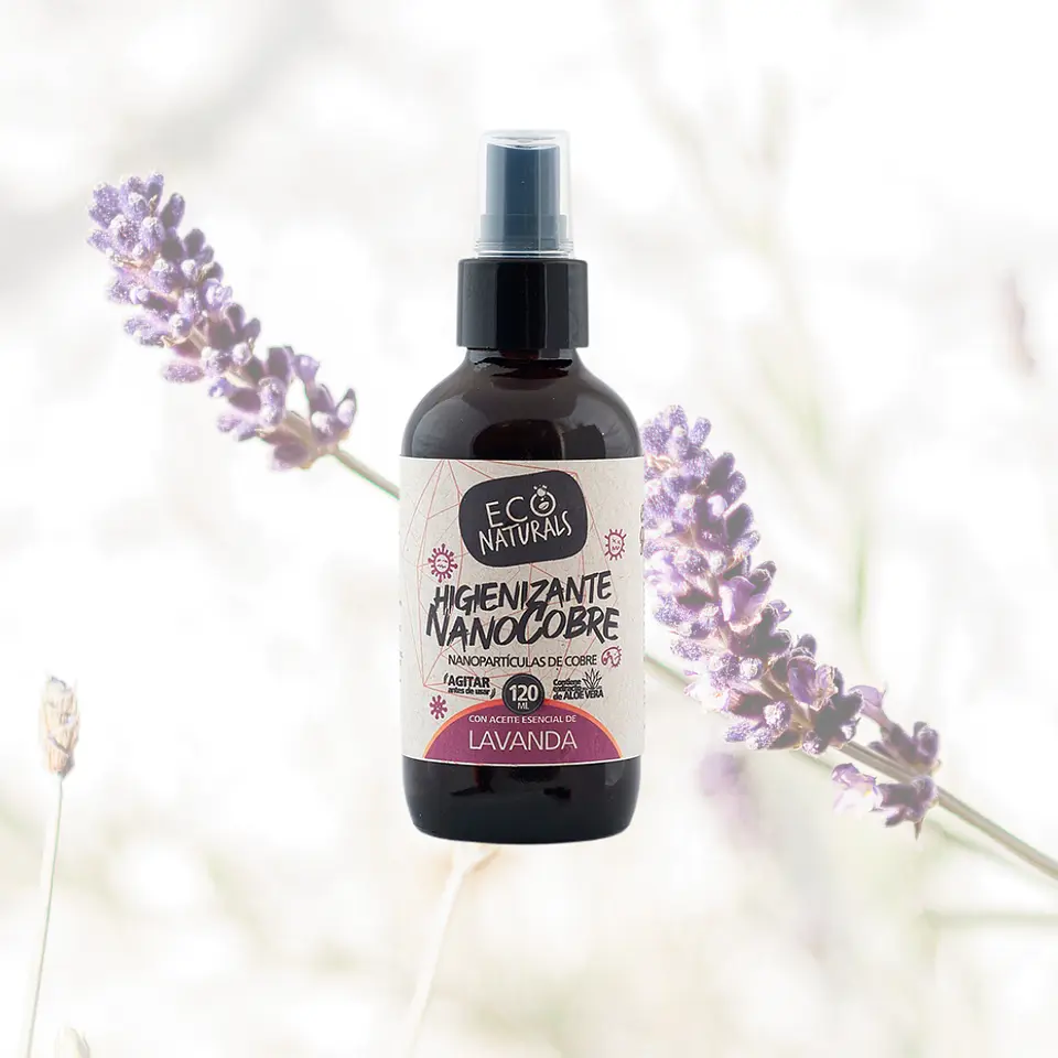 Spray Higienizante con nanocobre 120 ML Lavanda 2