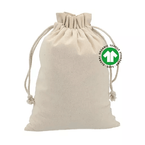 Saquito de Algodón Orgánico Certificado 30x18 (cm)