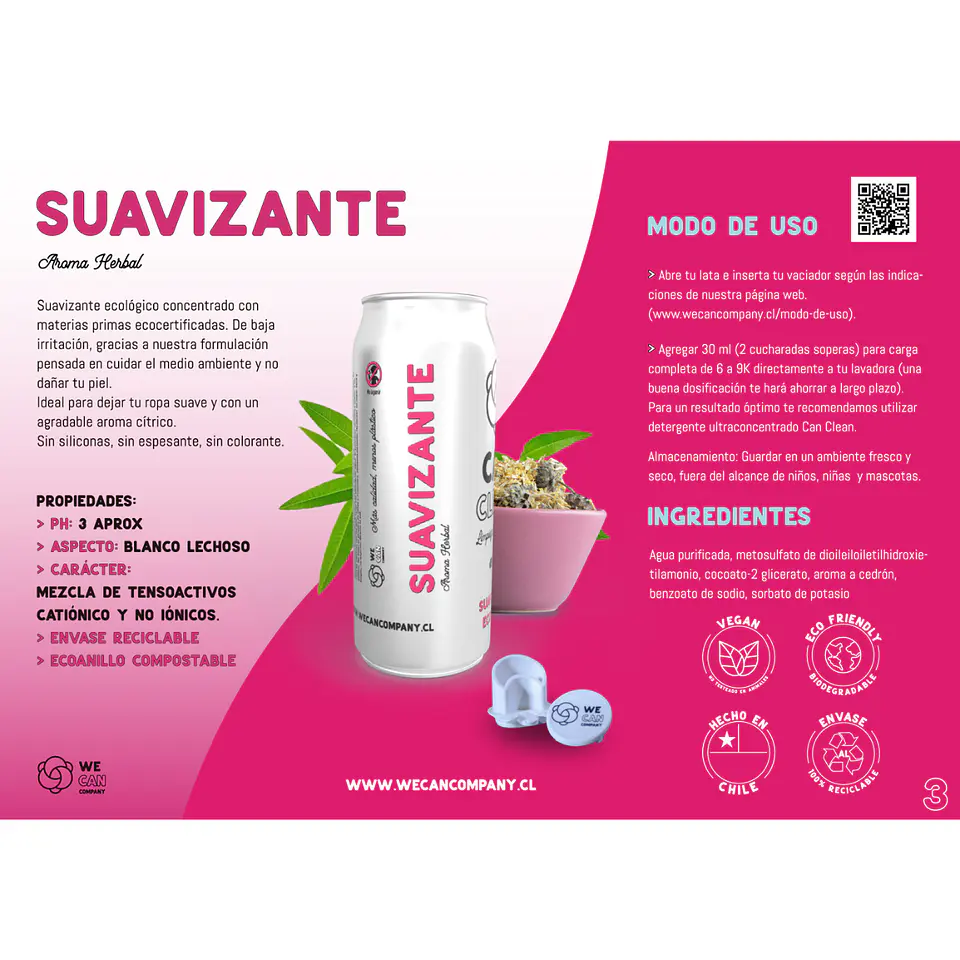Kit Suavizante en Lata Ecólogico 450mL 3
