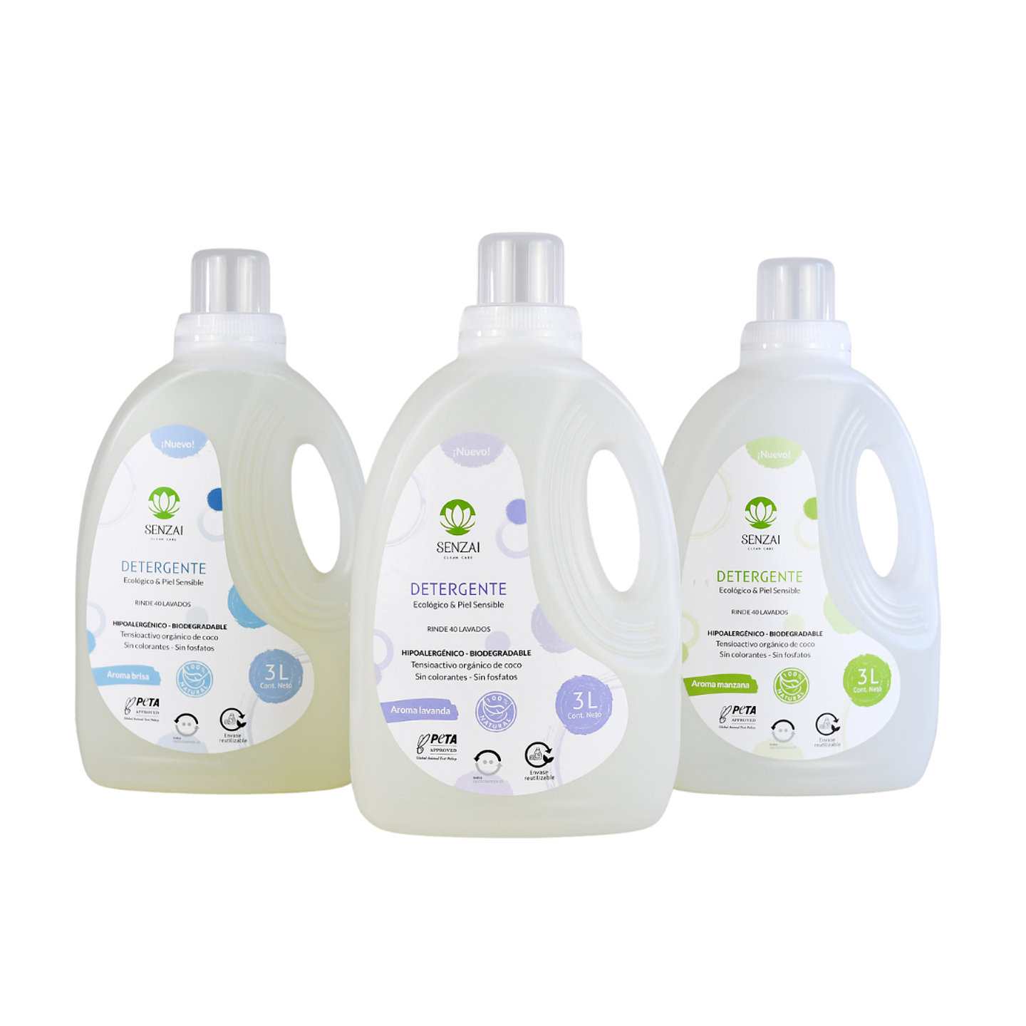 Detergente De Ropa Bebé Senzai 3 Litros 3