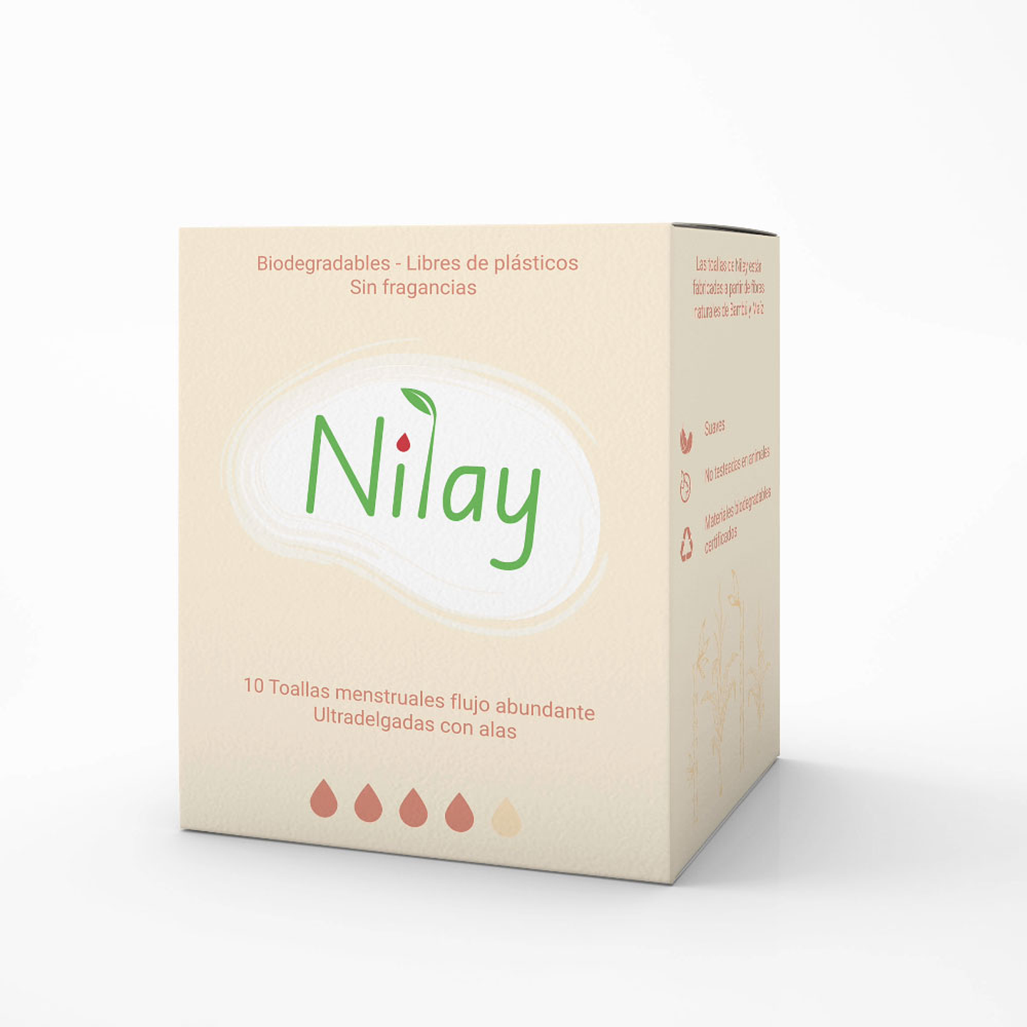 Toallas Higiénicas Bambú Ultradelgadas noche con alas 10 unid. 5