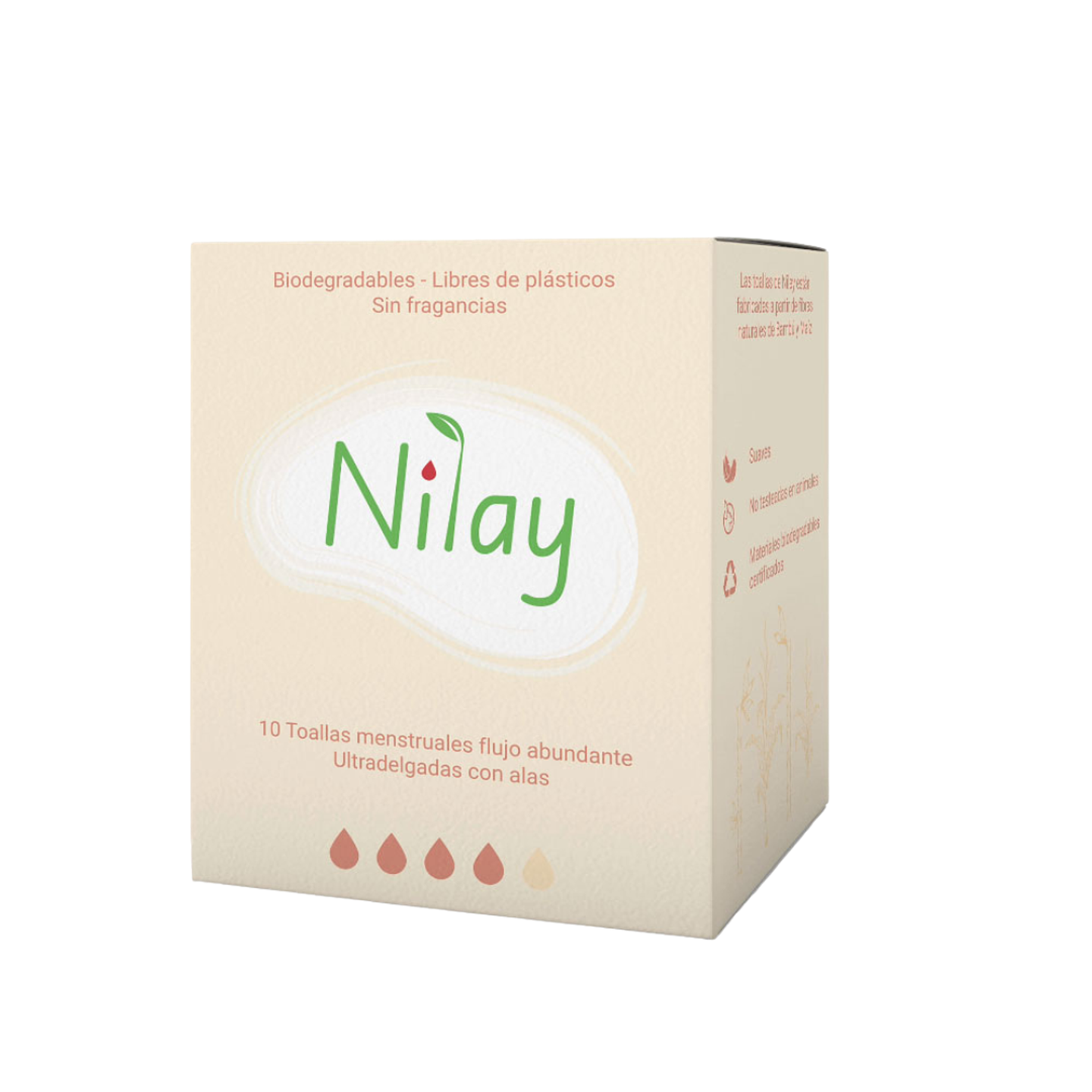 Toallas Higiénicas Bambú Ultradelgadas noche con alas 10 unid. 1