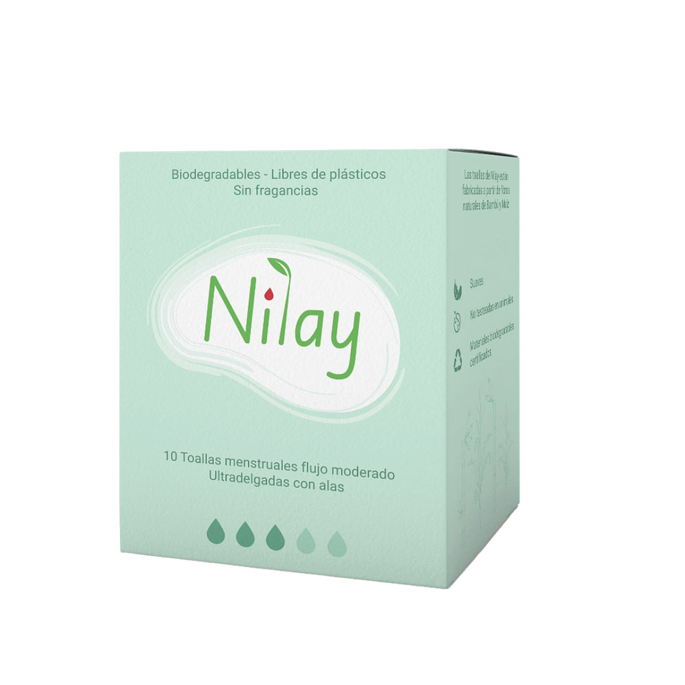 Toallas Higiénicas Bambú Ultradelgadas día con alas 10 unid.  1