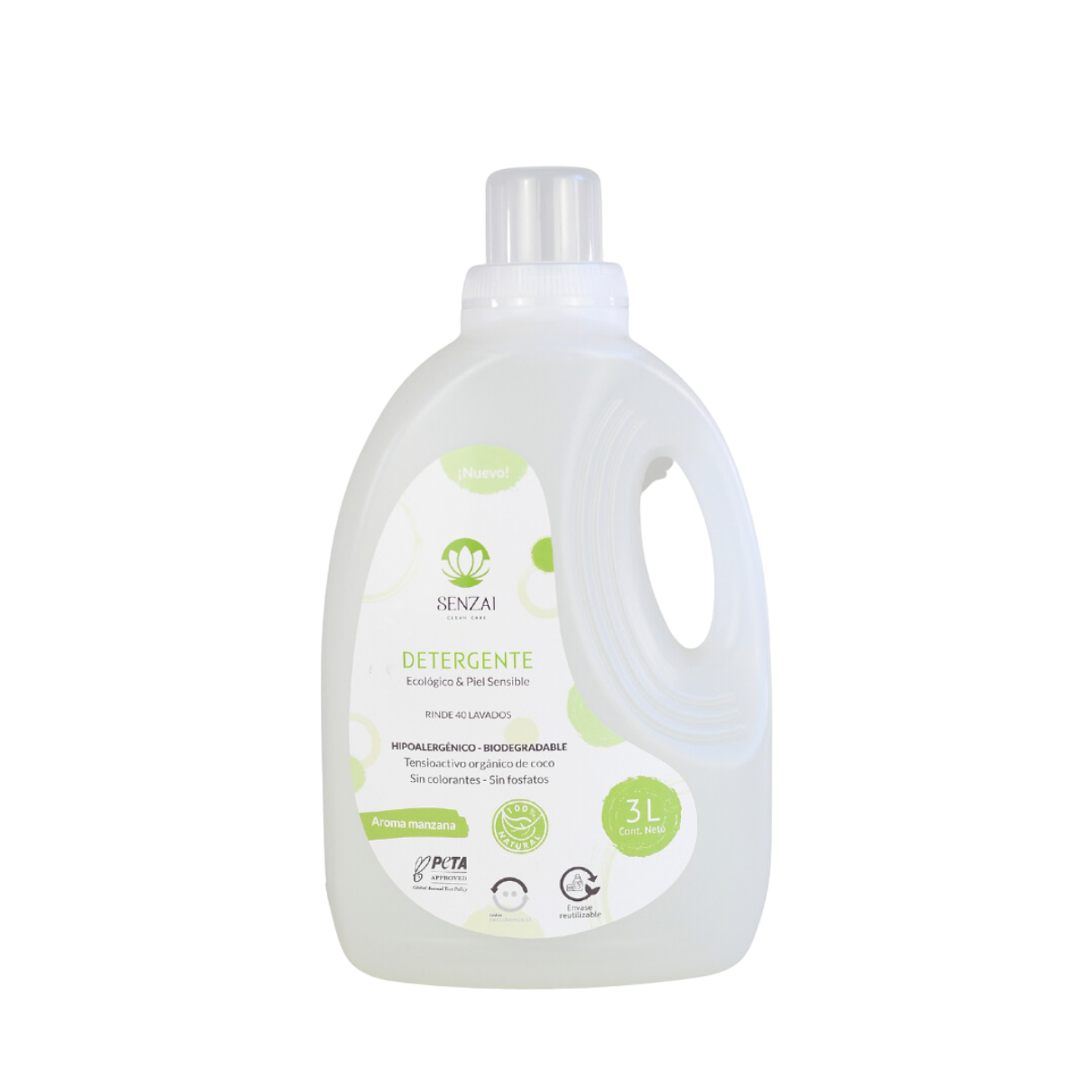 Detergente de Ropa Senzai 3 Litros Manzana 1