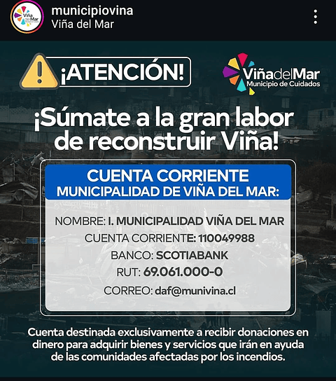 Donación Municipalidad Viña del Mar