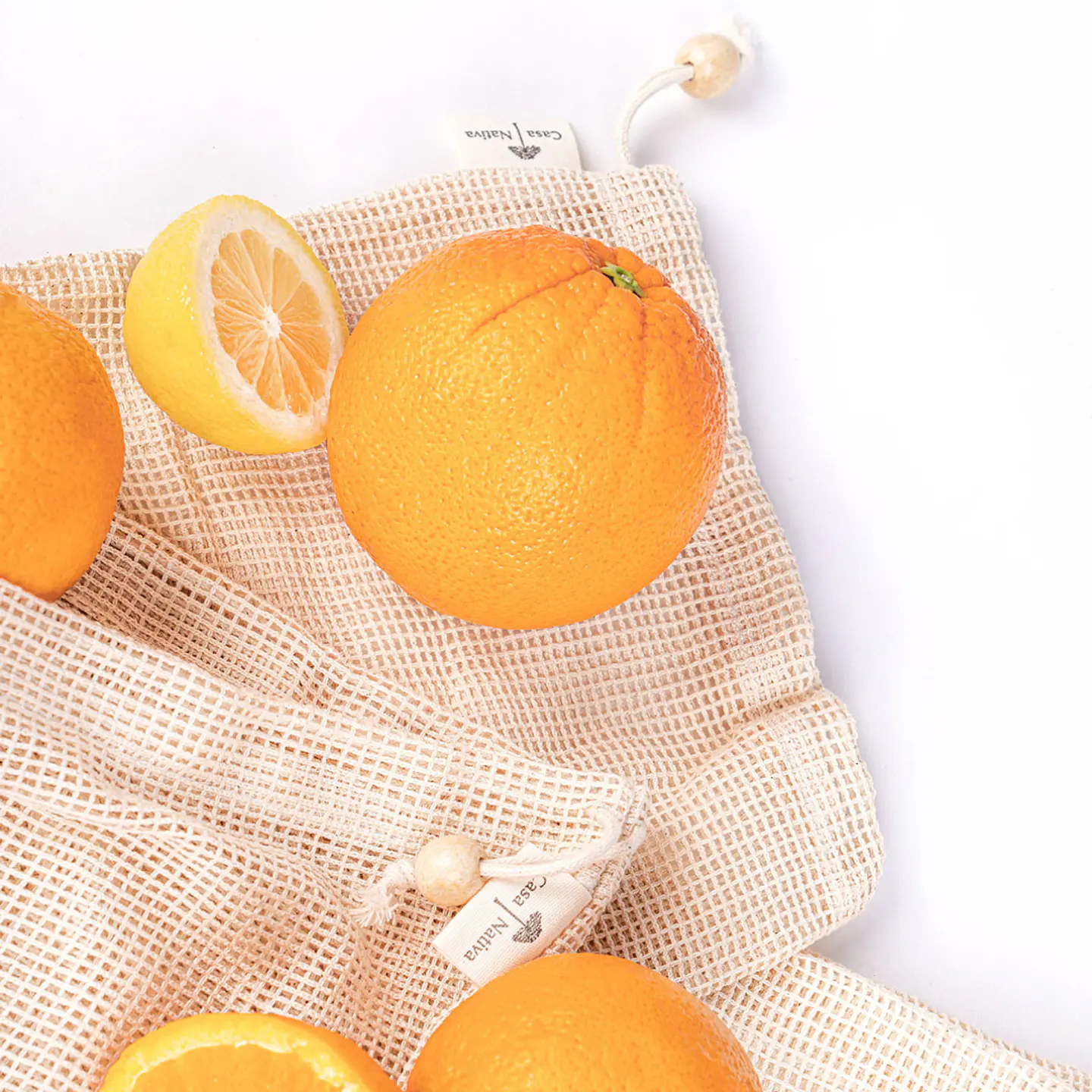 Set 3 Bolsas de Algodón Lavable 3