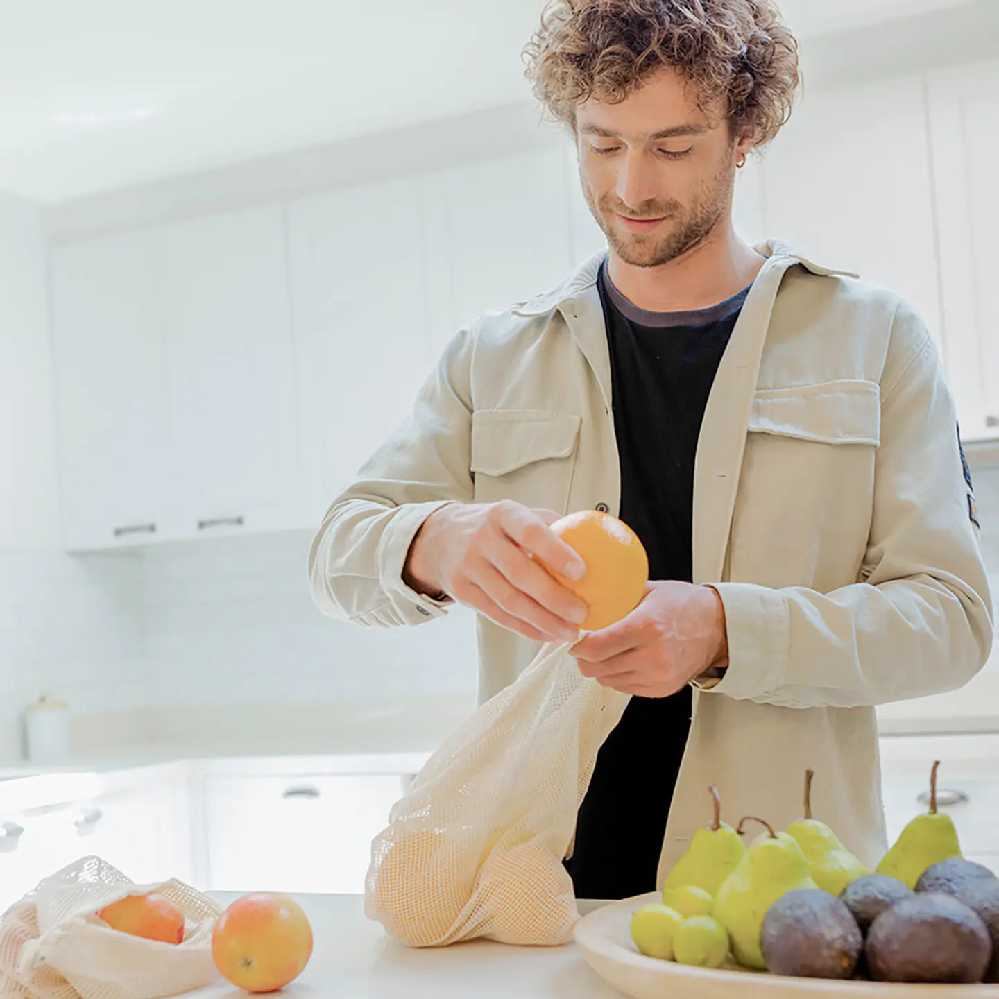 Set 3 Bolsas de Algodón Lavable 4