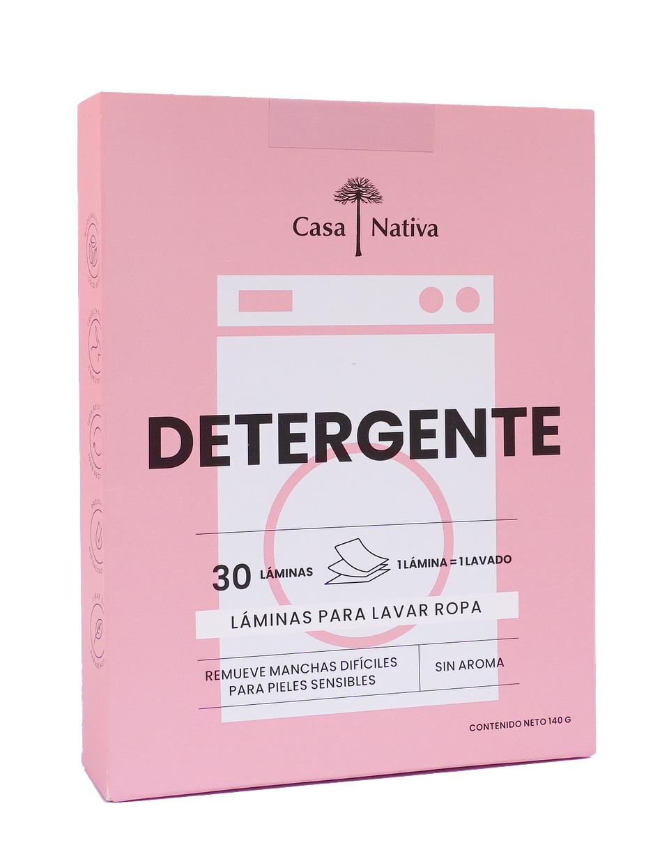 Detergente de Ropa en Laminas Sin Aroma 1
