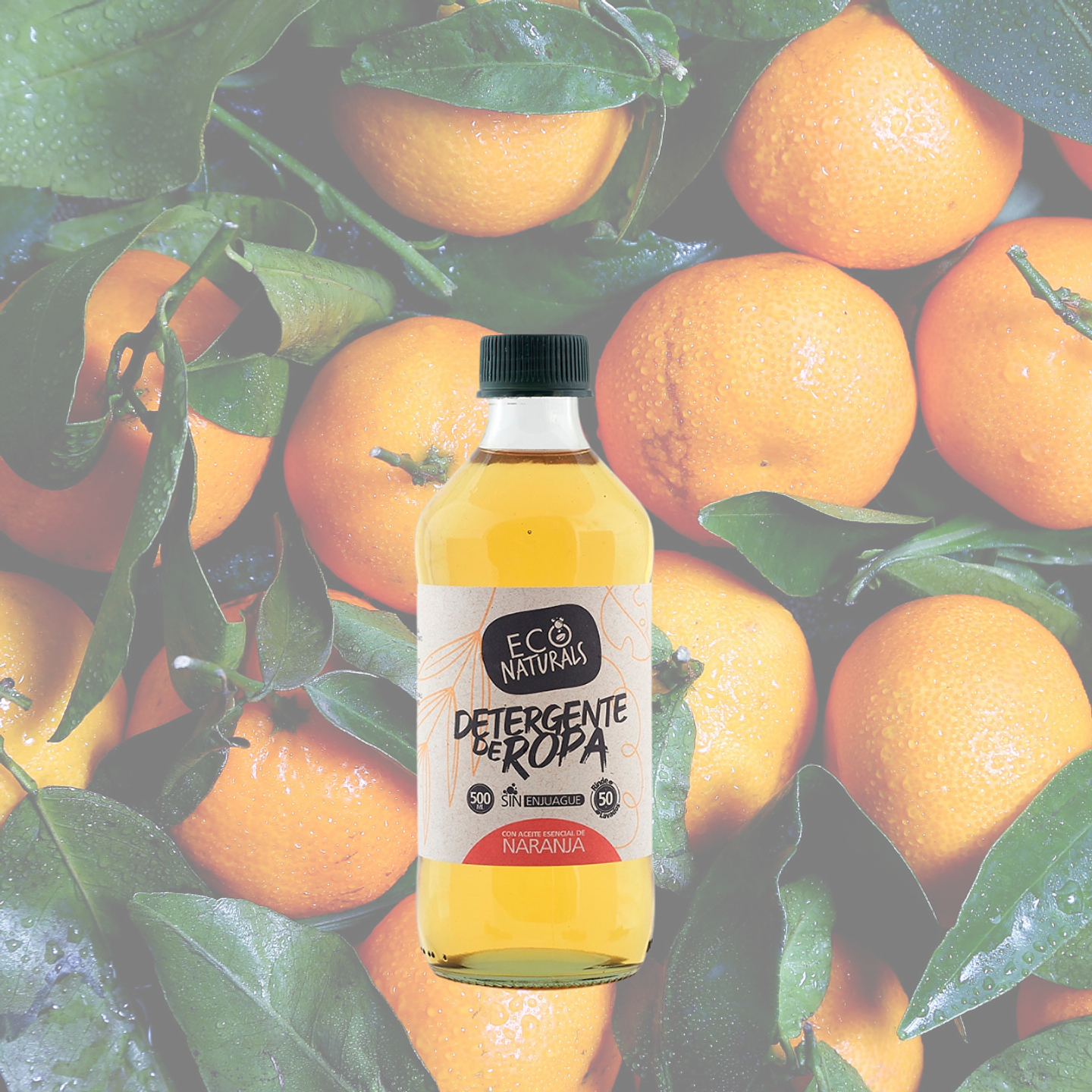 Detergente de ropa reutilizable en riego Naranja 500ml 2