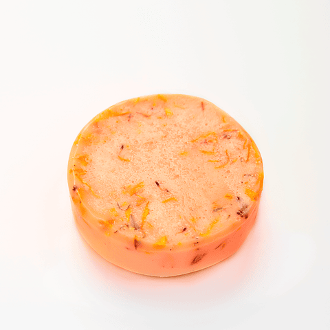 🧼 Jabón Saponificado de Caléndula – Amuyu Ecocosmética 🌿