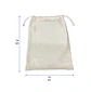 Saco reutilizable de algodón 19 x 14 cm – Buena Vibra Bags - Miniatura 3