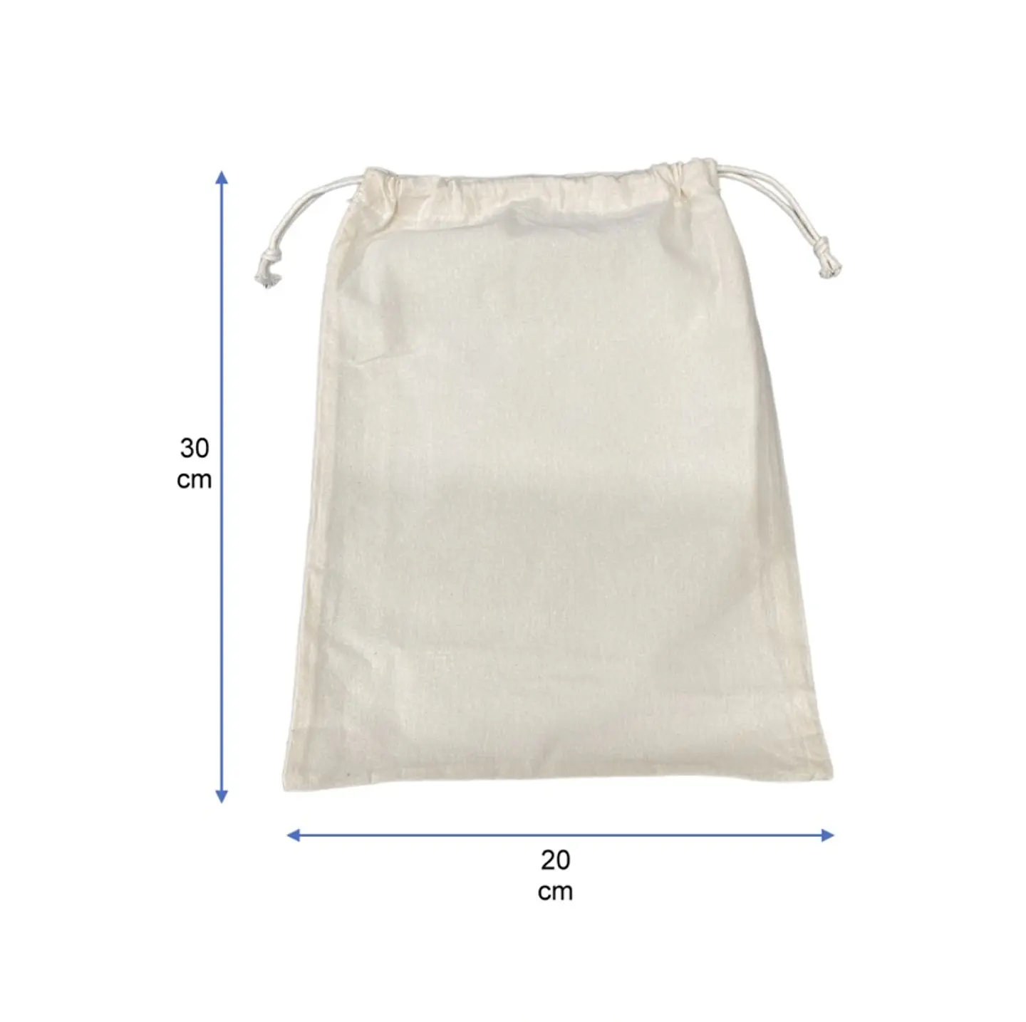  Saco reutilizable de algodón 30 x 20 cm – Buena Vibra Bags 1