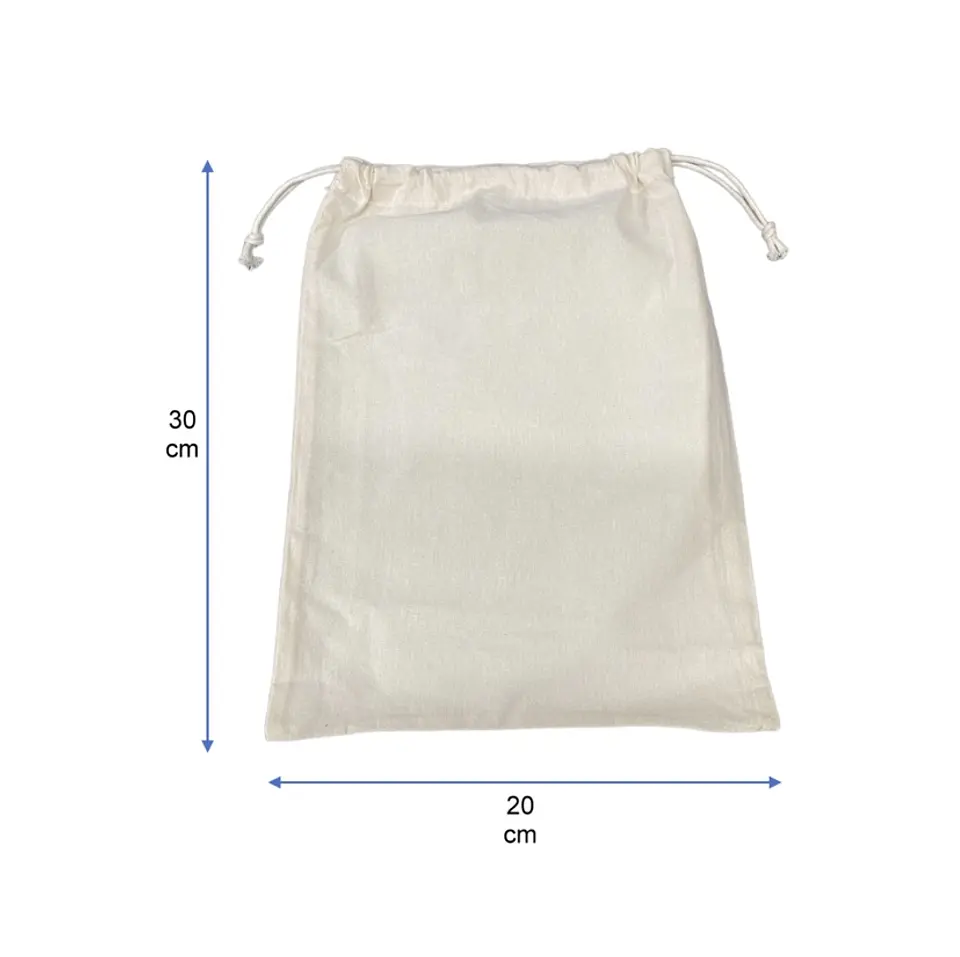  Saco reutilizable de algodón 30 x 20 cm – Buena Vibra Bags 1