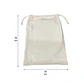 Saco reutilizable de algodón 39 x 30 cm – Buena Vibra Bags - Miniatura 3