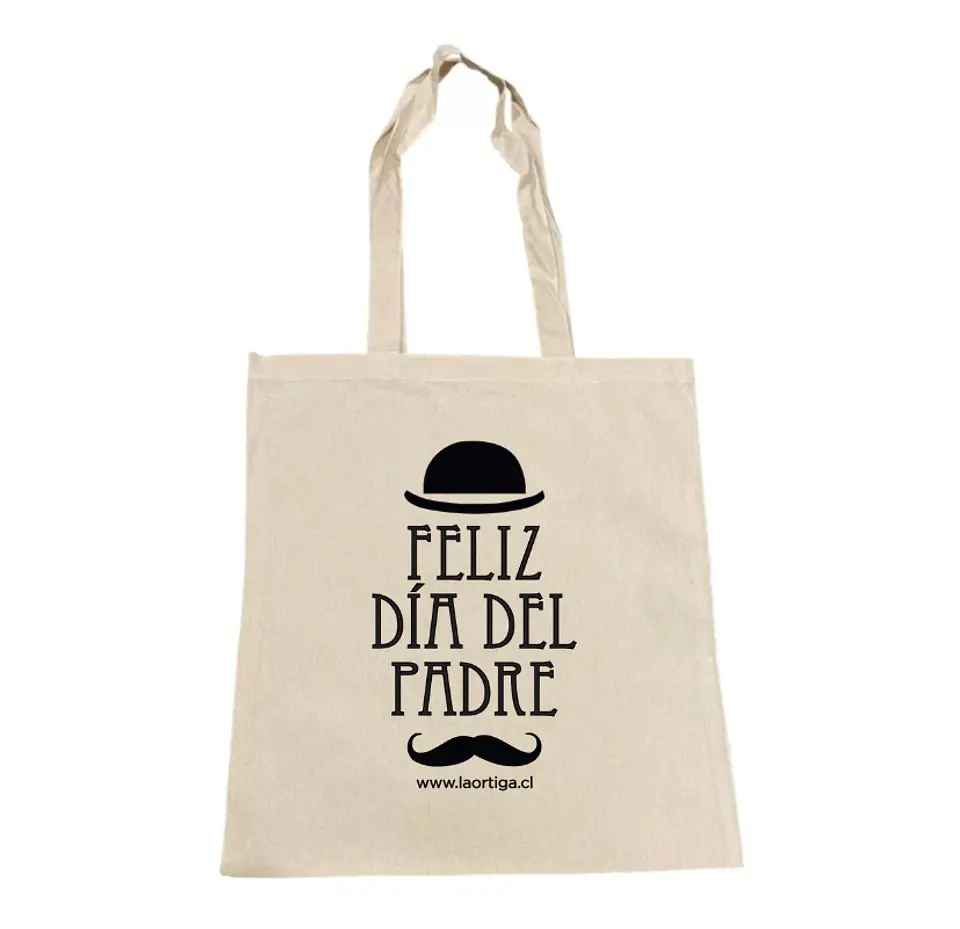 Bolsa de algodón “Feliz Día del Padre” 50 x 40 cm con manillas 1