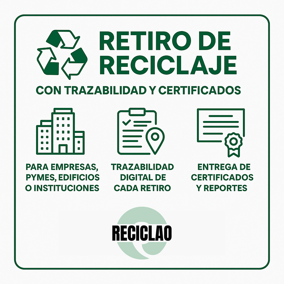 Retiro de Reciclaje con Trazabilidad y Certificados Región Metropolitana 1