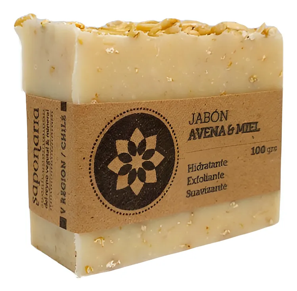 Jabón Artesanal Avena y Miel 100 grs 1