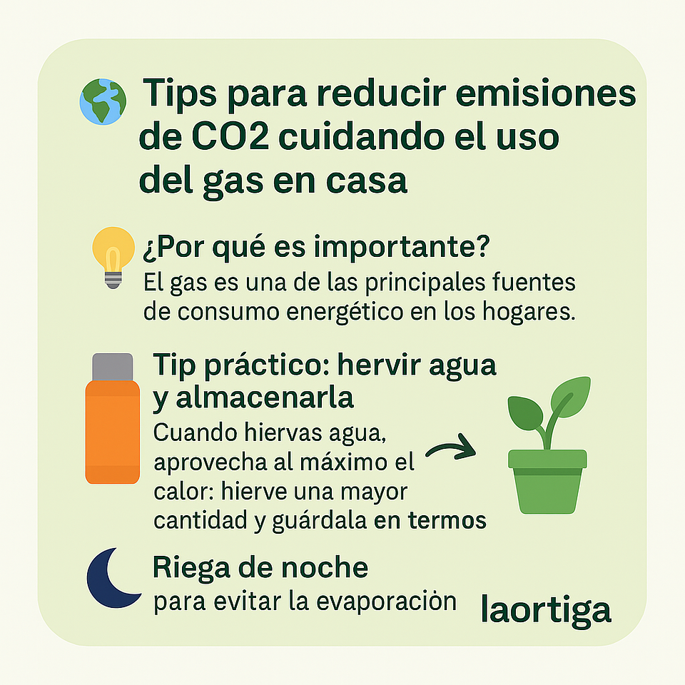 Cómo reducir emisiones de CO2 cuidando el uso de gas en casa 1