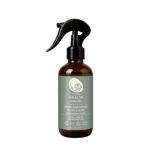 Spray Ambiental y Textil Tepa y Lavanda – Con Gracia Natural 250 ml