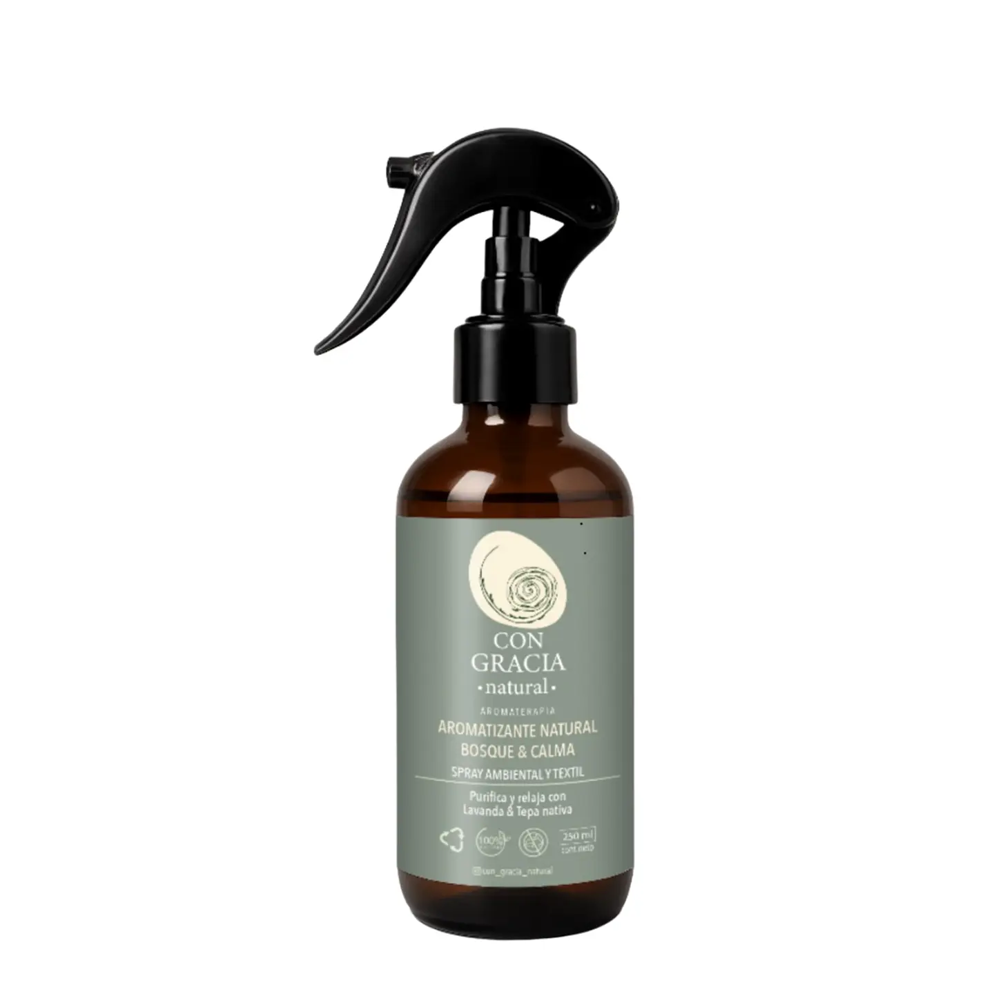 Spray Ambiental y Textil Tepa y Lavanda – Con Gracia Natural 250 ml 1