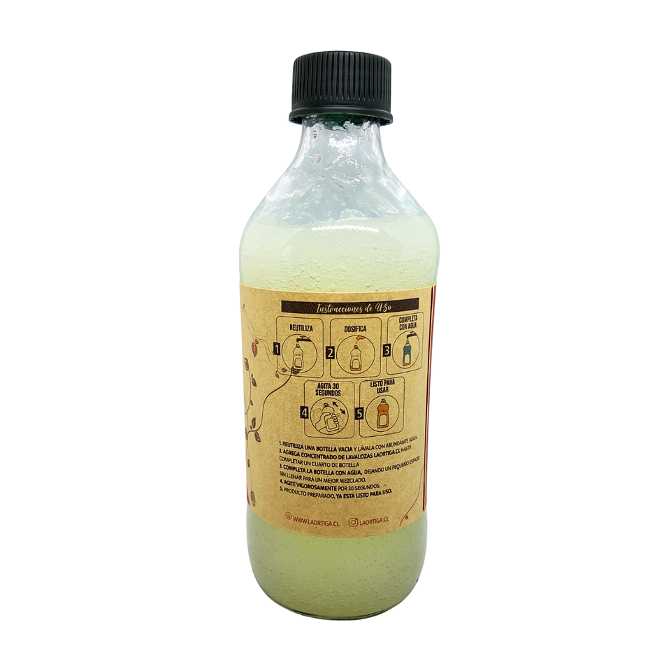 Pack 2 Concentrados de Lavalozas 500 ml — Vidrio Reutilizable | Aroma Naranja & Aloe Vera 3