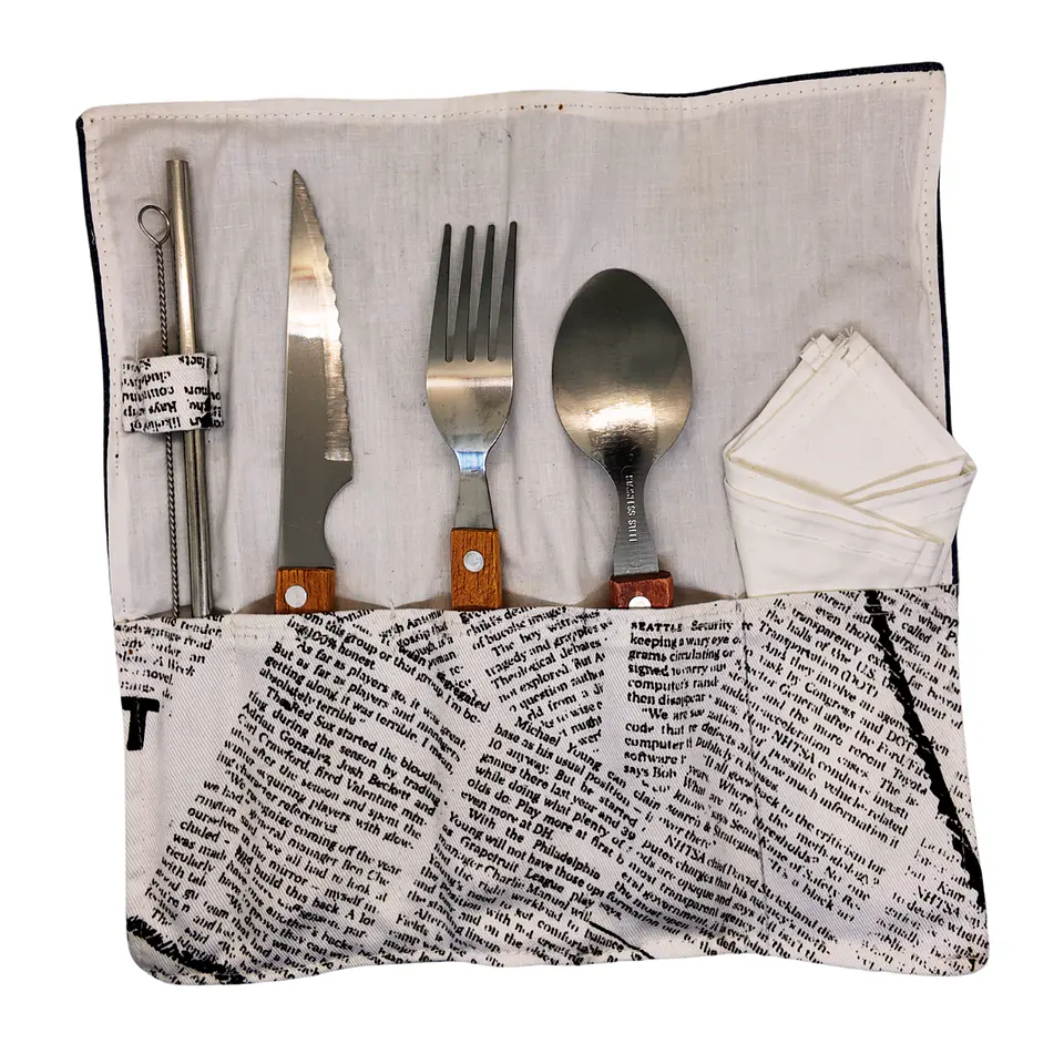 Porta Cubiertos Reutilizable y Transportable 3