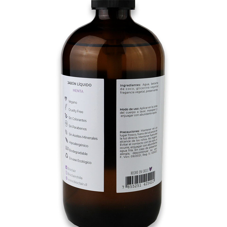 Jabón Liquido Menta Retornable 3