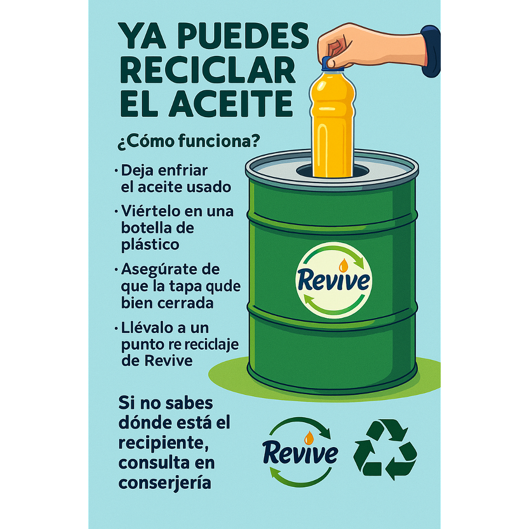 Reciclaje Revive: transformando el aceite usado en impacto positivo 2